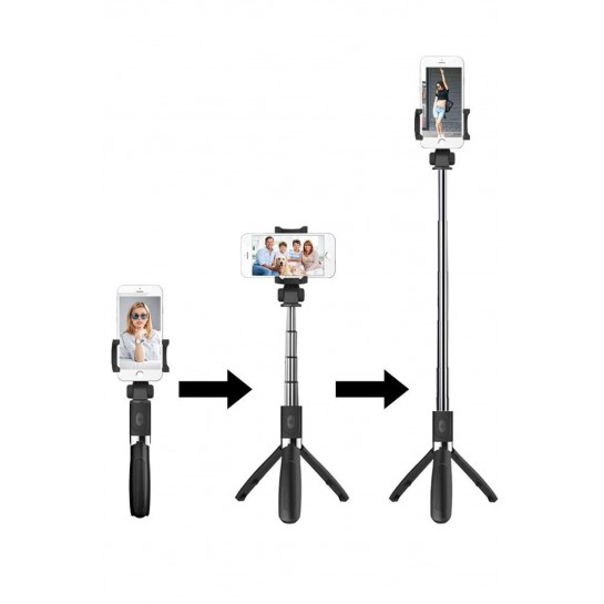 Vilya Selfie Stick L01 Bluetooth Selfie Çubuğu Tripod,monopod