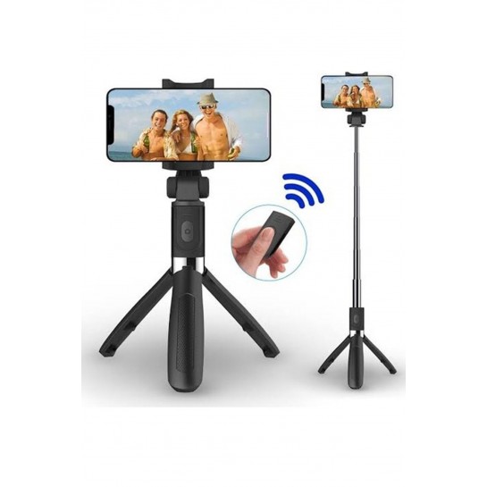 Vilya Selfie Stick L01 Bluetooth Selfie Çubuğu Tripod,monopod