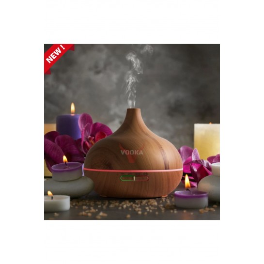 Vilya Uzaktan Kumandalı 550 Ml Aroma Difüzörü Ultrasonik Hava Nemlendirici 7 Renk Led