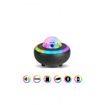 Yıldızlı Projektör Led Işık Galaxy Lazer Işıklı Disko Topu Bluetooth Hoparlör Parti Led Lambası