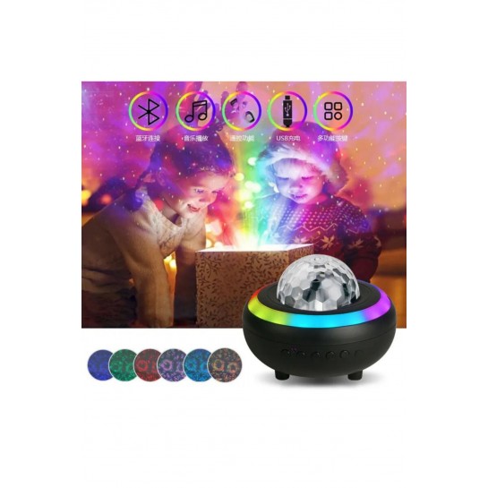 Yıldızlı Projektör Led Işık Galaxy Lazer Işıklı Disko Topu Bluetooth Hoparlör Parti Led Lambası Yıldızlı Projektör Led Işık Galaxy Lazer Işıklı Disko Topu Bluetooth Hoparlör Parti Led Lambası