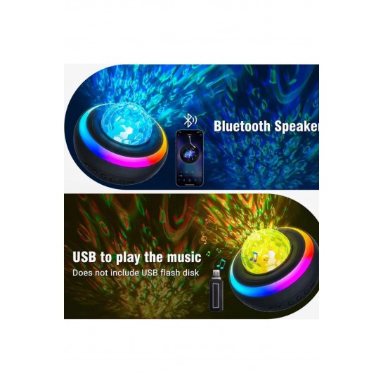 Yıldızlı Projektör Led Işık Galaxy Lazer Işıklı Disko Topu Bluetooth Hoparlör Parti Led Lambası Yıldızlı Projektör Led Işık Galaxy Lazer Işıklı Disko Topu Bluetooth Hoparlör Parti Led Lambası