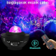 Yıldızlı Projektör Tavan Bulutsu Galaxy Lazer Işıklı Disko Topu Bluetooth Hoparlör Parti Led Lambası